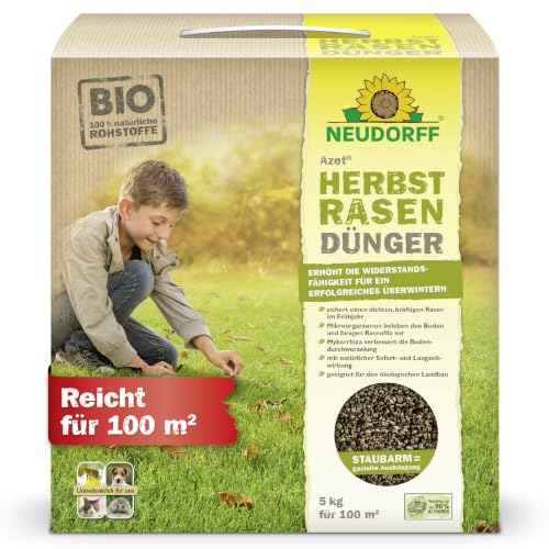 Neudorff Azet Herbstrasendünger 5 kg für 100 m² - Mit Extra Kalium für einen...
