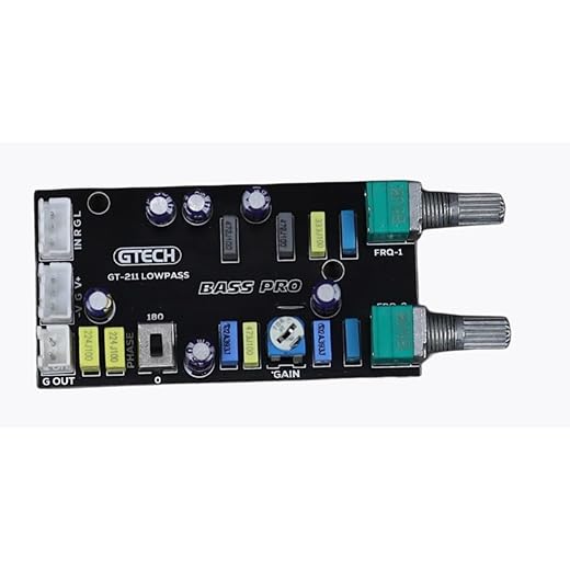 GTECH GT-211 Bass Pro Low Pass Filter Board with Dual Frequency Control and Gain Adjustment