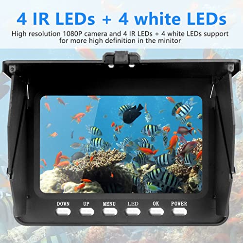 Image of MAVIS LAVEN Underwater Camera Fish Detector 5000MAH IP68 1080P USB 5in LCD 680g 20m Cable