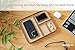 Nordik Leather Valet Tray - Sand Brown - Premium Vegan Leather Stylish and Organised Nightstand Tray for Men - EDC Catchall Tray for Keys, Watch, Wallet, Jewellery - Modern Bedside Caddy
