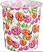 Home Plus Cestino per la carta da rifiuti leggero dal design floreale di qualità, 7,7 litri (moderno rosso jazzy, viola e oro)
