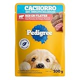 Pedigree - Sobres para Perro Cachorro, Res En Filetes, Nutrición para tu Mascota, Proteínas y Fibras, 24 Sobres