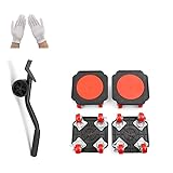 NEWFUN Möbelheber mit Rollen, Möbeltransportrollen, 4 Transportrollen, 360 Grad Schwenkbar, Mobiler Helfer Möbeltransportrollen, Möbelheber für Schwere Möbel