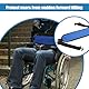 IKOPFLN Non-Slip Seat Belt Thick Chair Abdominal Area Adjustable Anti-Fall Slip with Buckle for Elderly Seniors (Blue)