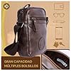 Coronel Tapioca - Bandoleras Hombre - Bolso Hombre - Bolso hombre bandolera - Bolso Bandolera hombre - Bandolera piel hombre para uso diario, casual, viaje o negocios #5