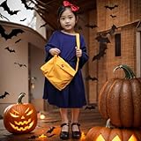 [Aywyl] トレス 演出服 魔女仮装 子供 女の子 110cm-150cm演出服ハロウィン衣装 キキ ハロウィン 衣装 コスプレ コスチューム クリスマス サンタ ベビー 子供 キッズ ウィッチ ワンピース コスプレ 衣装 子供用 小学生 幼稚園 パフォーマンス キッズドレス (セット（トレス+バック+リボン本）, 150cm) (140cm)