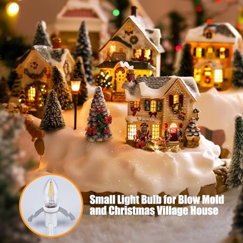 Brightown-Accessory-Cord-with-One-LED-Light-Bulb-6ft-Cord-with-OnOff-Switch-for-Night-Lights-Halloween-Pumpkin-Blow-Mold-Christmas-Village-House-Holiday-Ceramic-Trees-Craft-Projects-2-Pack