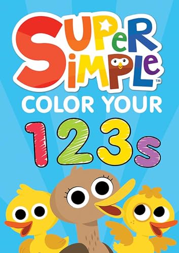 Image of Super Simple Color Your 123s (Super Simple Kids Coloring Books)