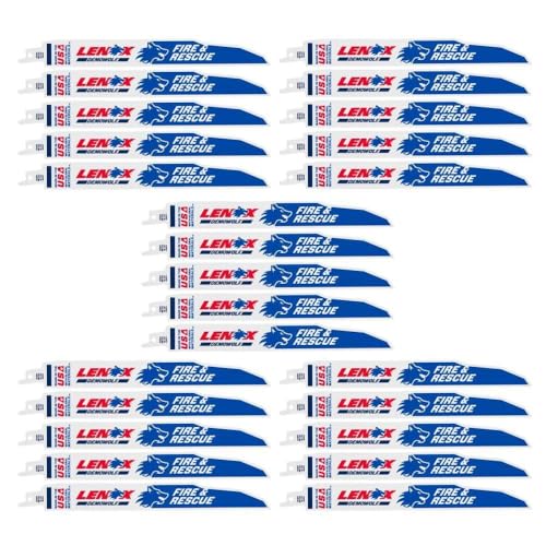 LENOX Tools Demolition Reciprocating Saw Blade with Power Blast Technology, Bi-Metal, 9-inch, 10 TPI, 25/PK