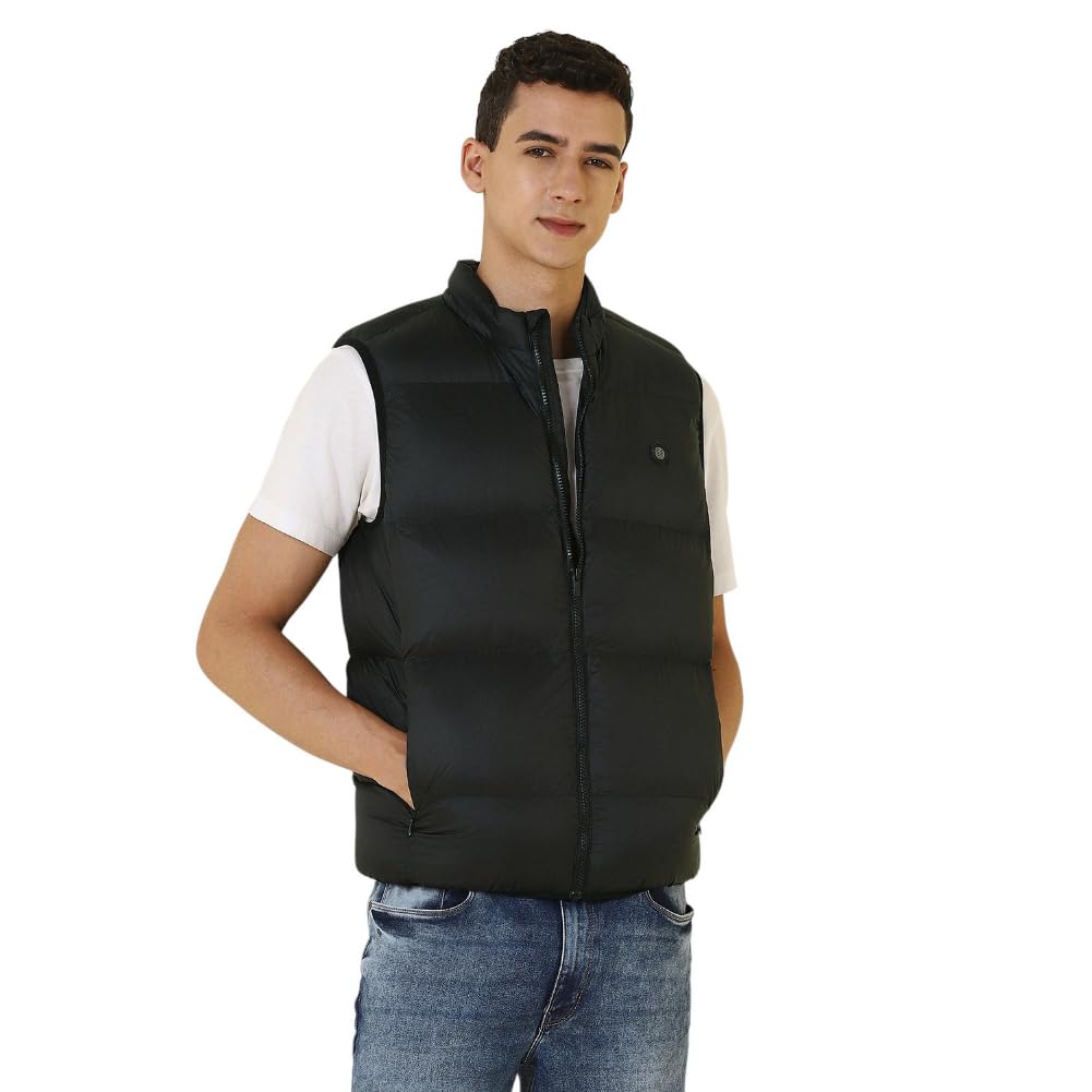 Allen Solly Men’s Half Sleeve Nylon Casual Winter Jacket