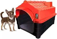 MY PET BRASIL Mecpet Casa Cachorro Home Class Nº1 Vermelha Vermelho Pequeno