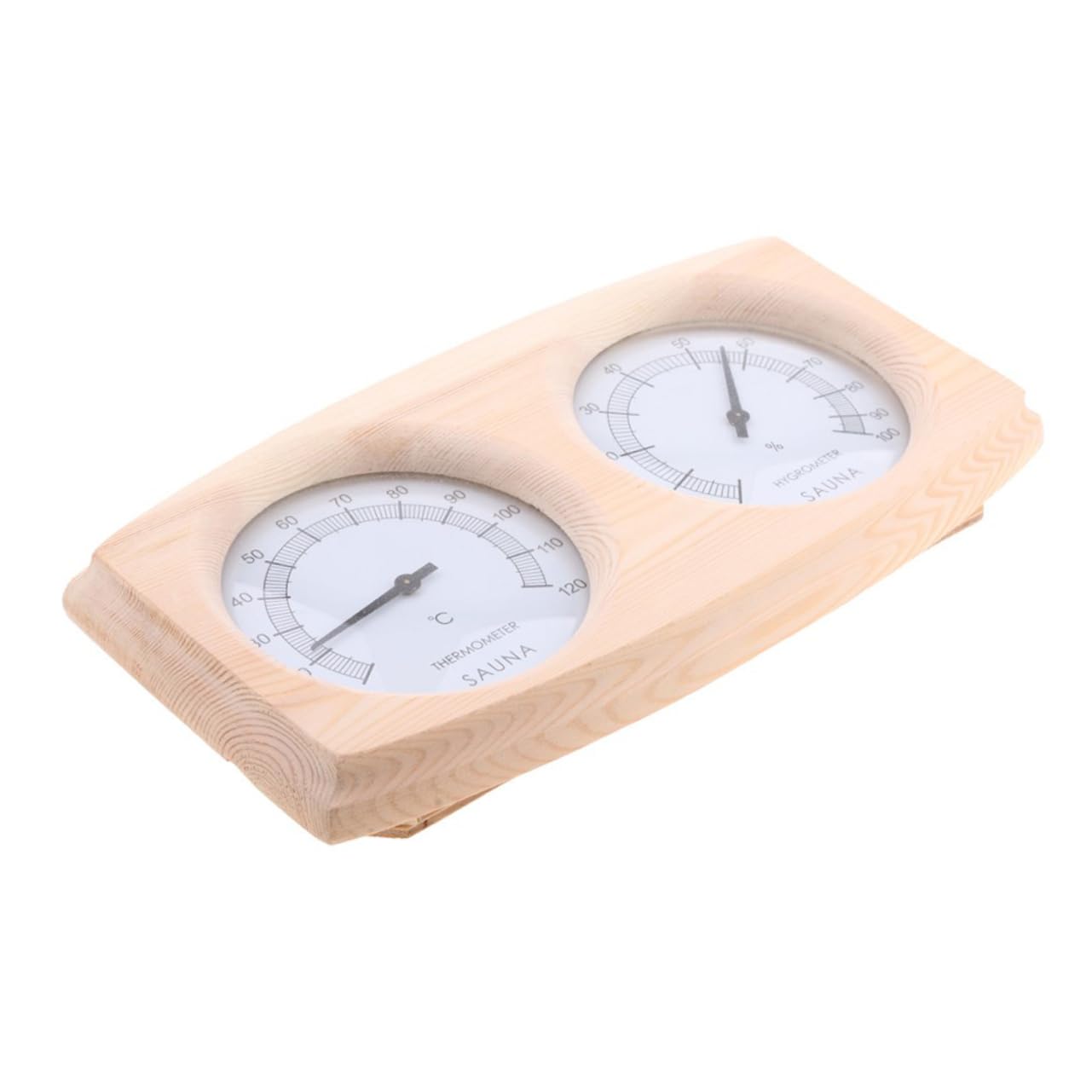 BESPORTBLE Termometro Igrometro Legno Con Display Separato Per Sauna Terrario e Uso Hygrotermometro Resistente e Facile Da Leggere Scala Celsius Range