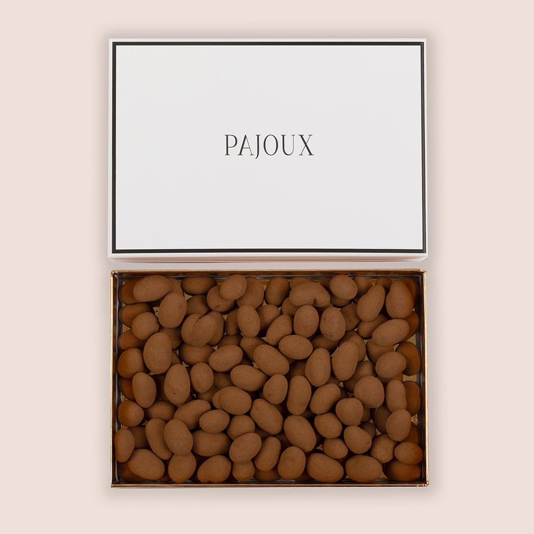 Pajoux Cocoa Dusted Pistachios Luxury Gift Box | Chocolate Coated Nuts - Pistachio Nuts - Palm Oil Free - Chocolate in a Gift Box