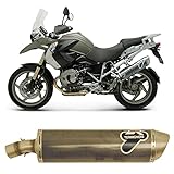 2 Anni di garanzia termignoni scarico omologato oval poppy compatibile con bmw r 1200 gs 2005 2006 2007 2008 2009 mototopgun bw02080ino + bw05