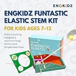 Élastique funtastique STEM Trousse scientifique pour les enfants de 7 à 12 ans – Construisez une catapulte de travail, apprenez la physique & Machines simples avec vidéo guidée