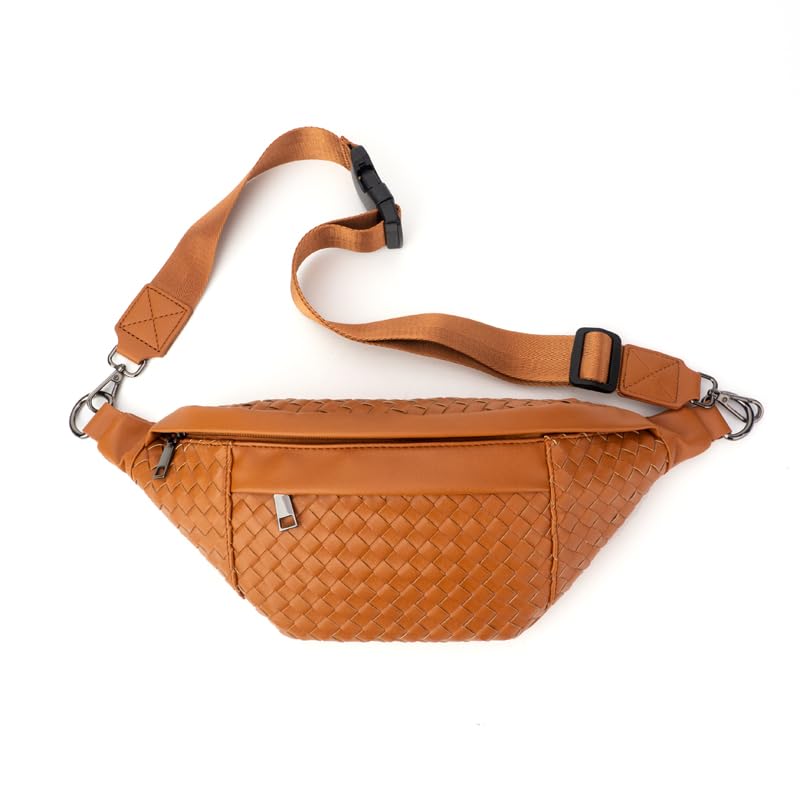 The Riley Woven Leather Sling Bag