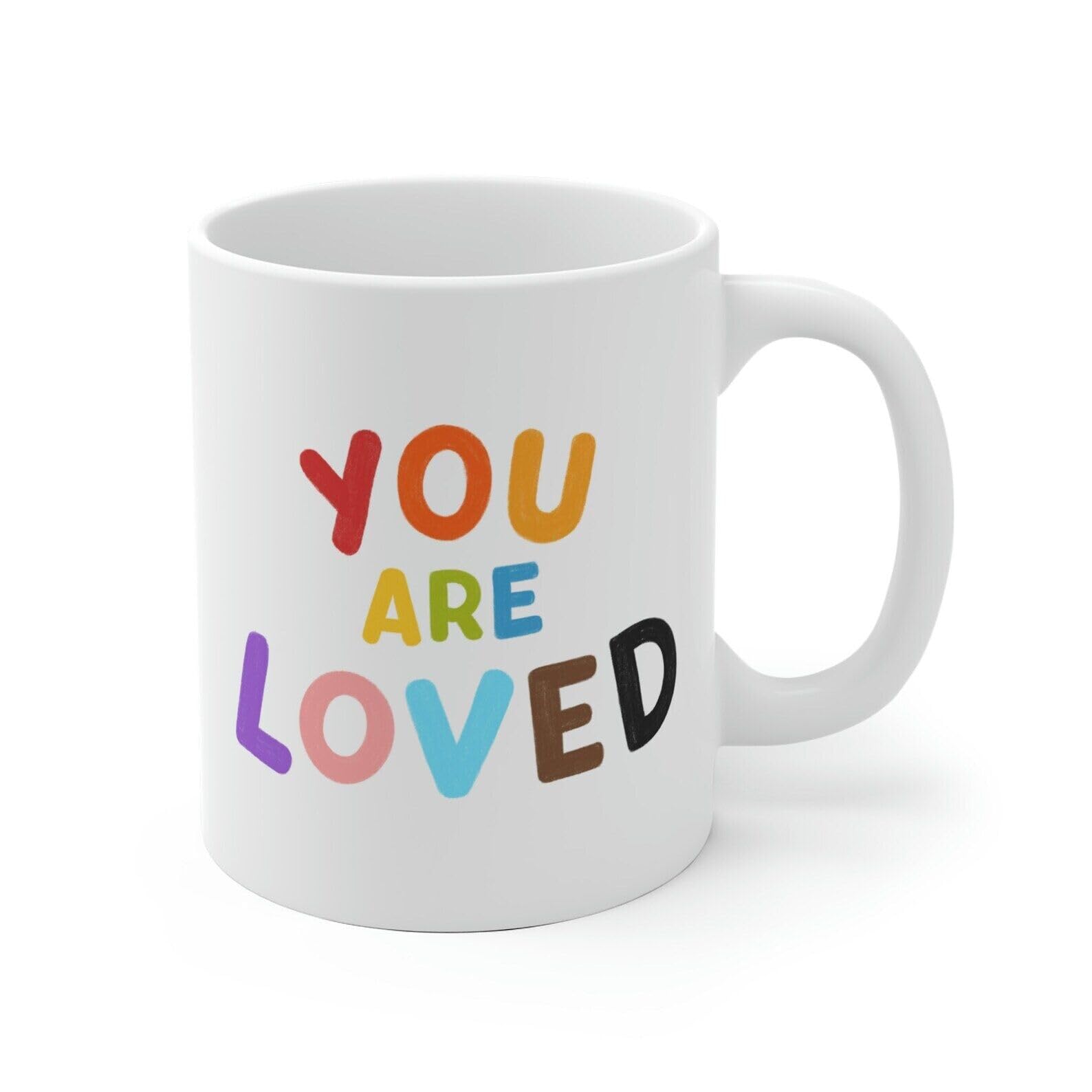 KALIDHAR You are Loved Mug Gay Pride Gay Pride Mug Gay Pride Coffee Mug Pride Mug Gay Printed Coffee and Tea Ceramic Mug- 320 ML Ceramic Coffee Mug 4113