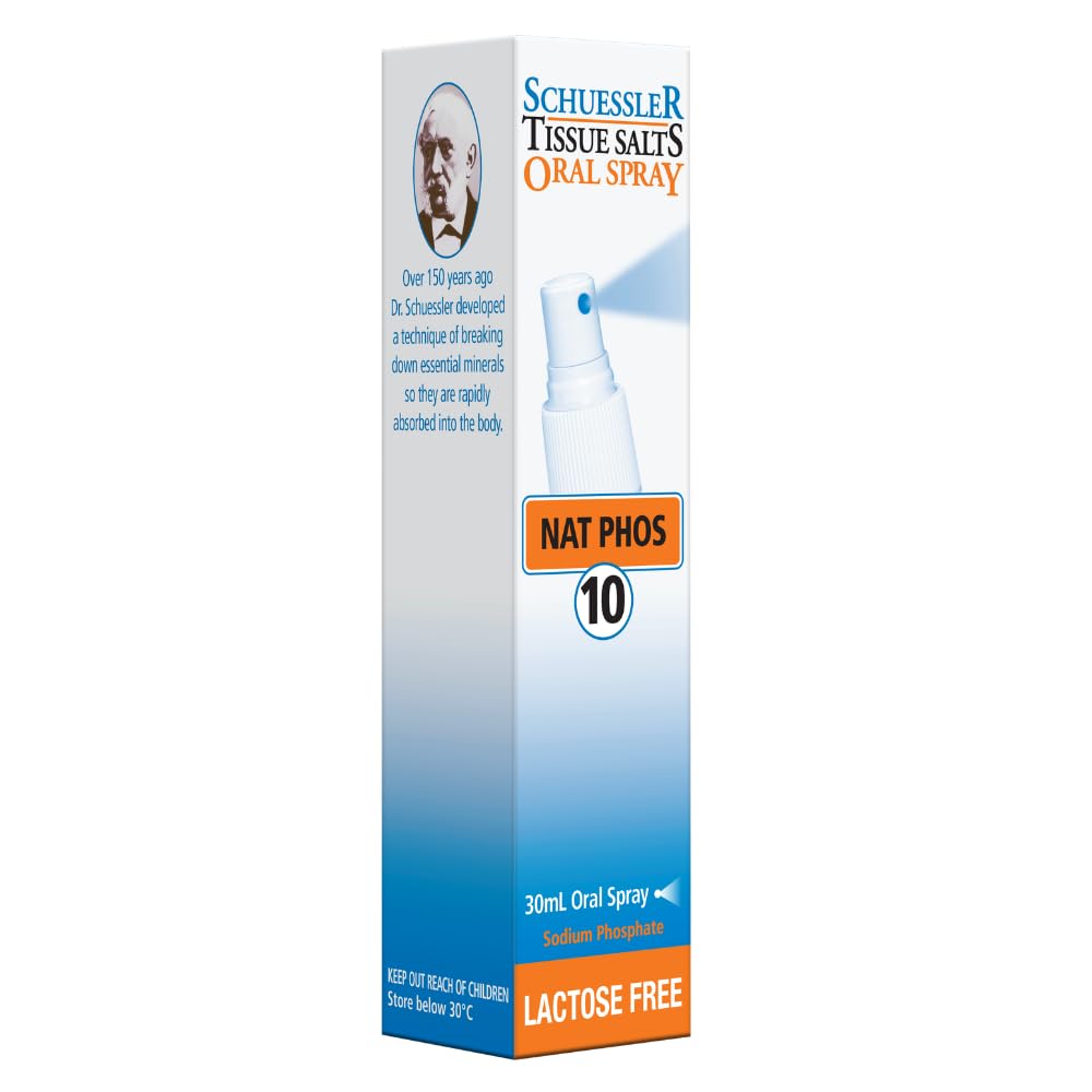 Schuessler Tissue Salts 30ML Spray - NAT Phos, No. 10 | Lactose-Free
