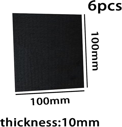 Miniatura 10 de Fieltro de grafito de alta temperatura de la manta protectora de soldadura longitud 3.937 in ancho 3.937 in, 6 piezas, espesor 0.079 in