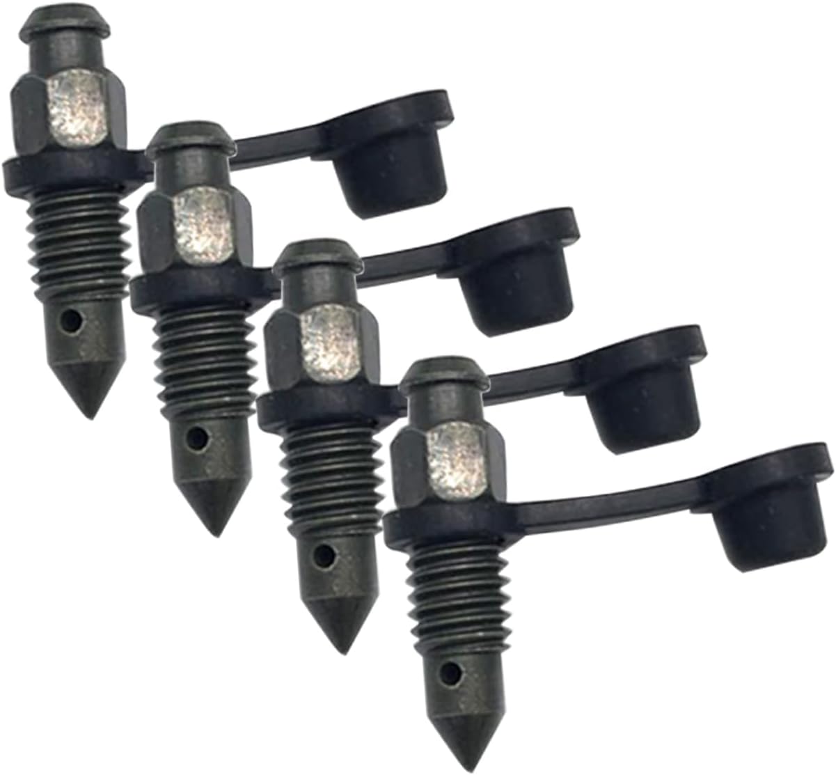 Brake Bleeder Screw Caps Durable Rubber Covers for Motorcycle Brake Pumps Easy Installation Moisture Protection Exhaust Bolts with Sealing Function