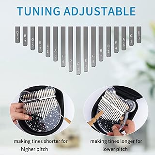 Kalimba 17 Clés Pouce Piano Cristal Portable Piano à Doigts avec étui rigide Marteau D’Accordage Cadeau Piano à Pouce… - Les Beatles, Paul McCartney, John Lennon, RIngo Starr, George Harrison Kalimba 17 Clés Pouce Piano Cristal Portable Piano à Doigts avec étui rigide Marteau D'Accordage Cadeau Piano à Pouce… – Image 4