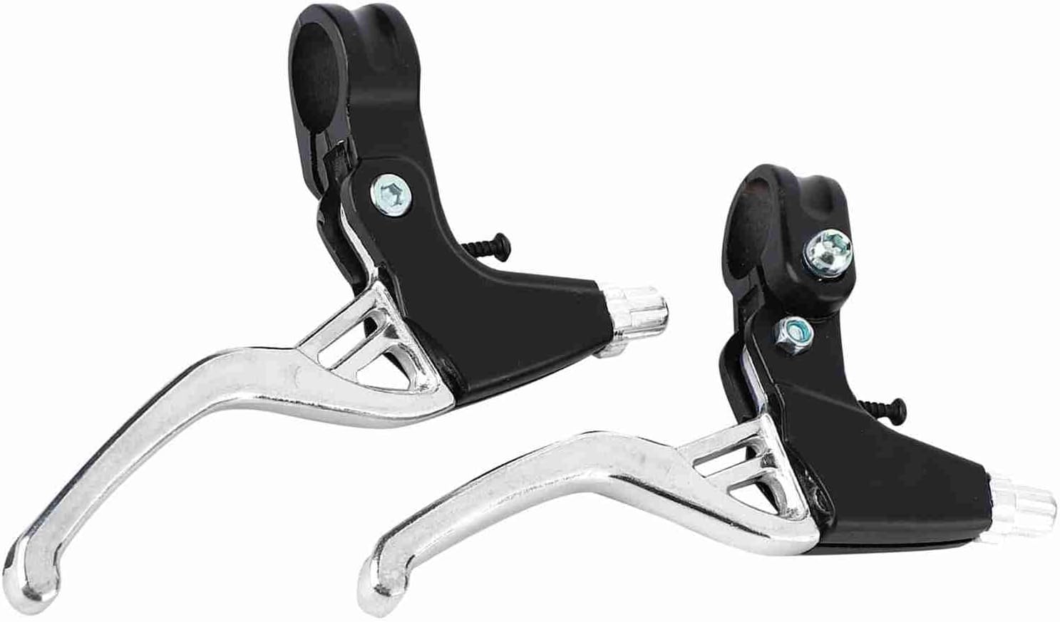 VGEBY1 Bike Brake Lever, 4 Colors Universal Aluminium Alloy Brake Handle for Mountain Bike Road Bike Folding Bike(Silver)
