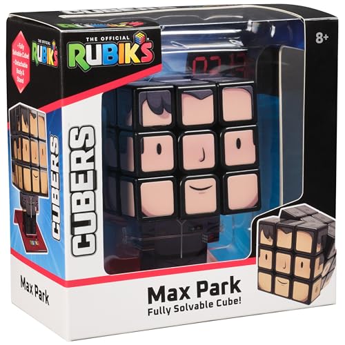 Image of Rubik's Cube, Max Park Cuber, Speed Cubing Collectible & Desk Decor, Problem-Solving Brain Teaser, Color-Matching Puzzle, Fidget Toy, Sensory Puzzle, for Ages 8 & Up