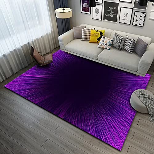 Tapis de salon abstrait moderne violet de luxe 200X300CM tapis de chambre doux