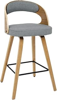 GY-C Taburete de bar de madera para el hogar Cojín de algodón grueso multifunción con respaldo Silla simple casual transpirable hgf/C