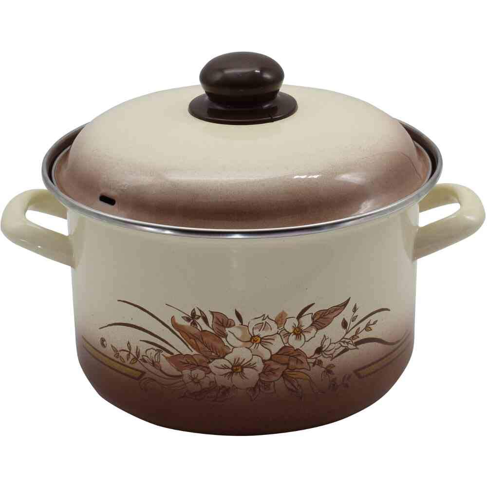 KRÜGER 317143000 Herbstlaub-Olla esmaltada, 14 cm, Multicolor