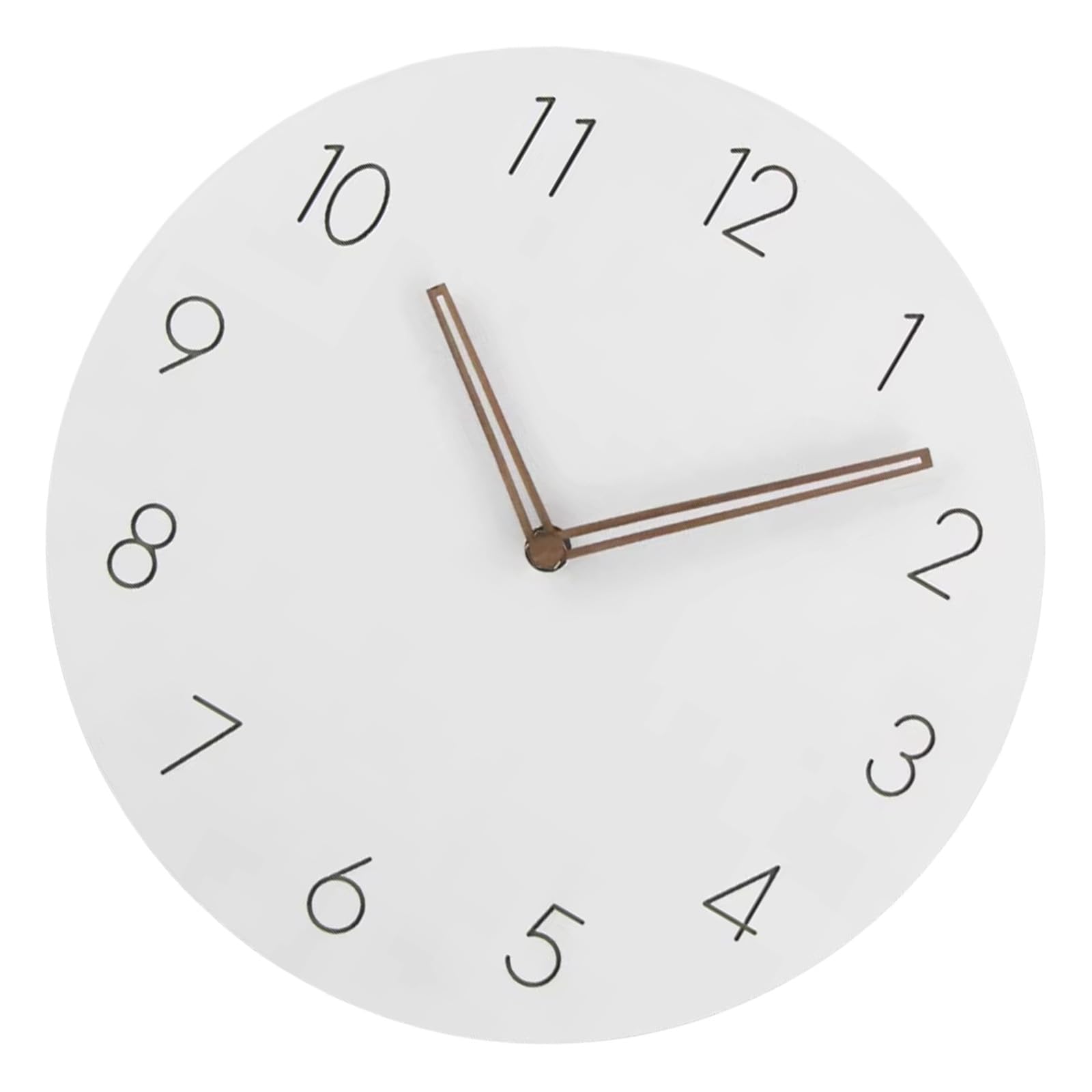 Buxuaaaa D Minimalists 12Inch Roun Wall Clock Battery Operate Quiet Not Ticking With Roman Or Arabic Numerals For Home Use Battery Operate Clock