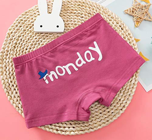 Elfeves Toddler Girl Underwear Kids Panties Little Baby Briefs Days of The Week Underpants Boyshort (Pack of 5)2