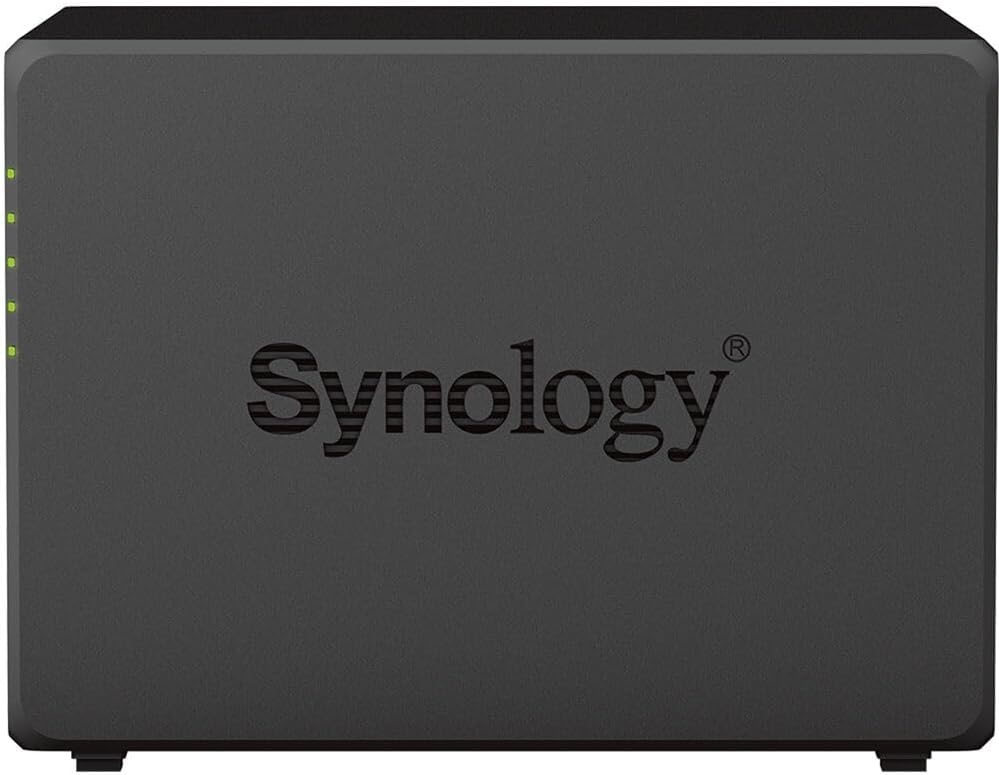 Synology DiskStation DS923+ NAS Server with Ryzen 2.6GHz CPU, 32GB Memory, 16TB SSD Storage, 1TB M.2 NVMe SSD, 2 x 1GbE LAN Ports, DSM Operating System