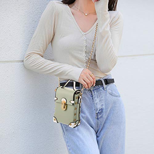 KESYOO Bolsa de Mensageiro Crossbody para Telefone Mini Bolsa de Corrente Quadrada de Moda Bolsa Bol