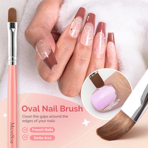 Image of MelodySusie 3Pcs Nail Art Clean Up Brushes