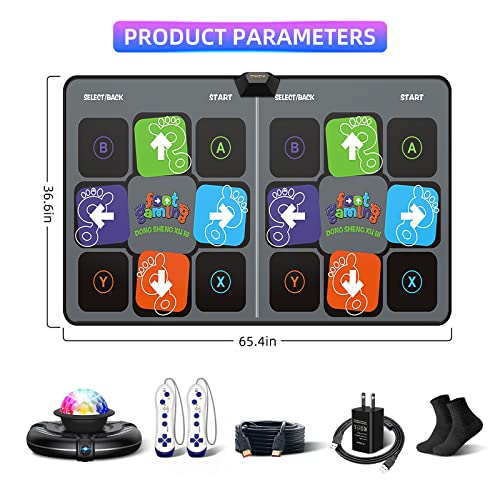 Fwfx Dance Mat Games For Tv - Wireless Musical Electronic Dance Mats With Hd Camera, Double User Exercise Fitness Non-Slip Dance Step Pad Dancing Mat For Kids & Adults, Gift For Boys & Girls #TOP7