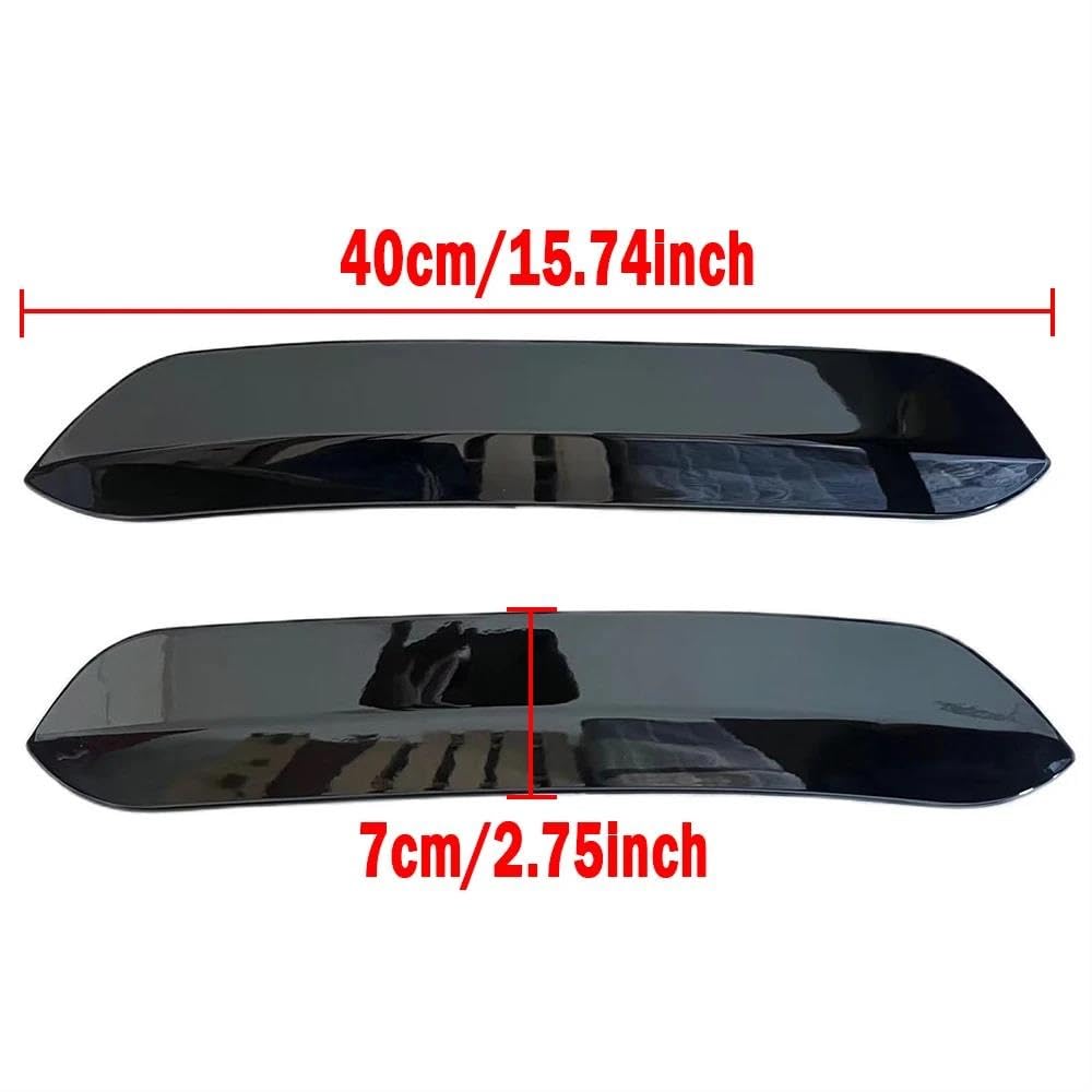 Auto Spoiler Posteriori 2 pezzi modifica alettone posteriore superiore per auto per VW per Golf 7 MK7 .5 per GTI spoiler tetto nero lucido estensioni alette ABS Alettone Tetto
