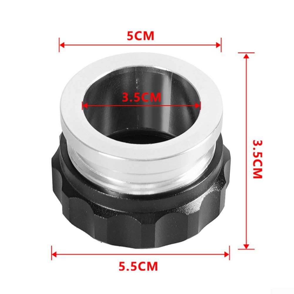Tapón para Depósito De Combustible De 1,5 Pulgadas Aleación De Aluminio Tapón Impermeable para Soldar En El Cuello De Llenado De Depósitos De Refrigerante con Rosca.