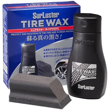Amazon シュアラスター 洗車用品 タイヤ艶出し剤 タイヤワックス 0ml 専用スポンジつき Surluster 水性タイプ タイヤクリーナー 車 バイク