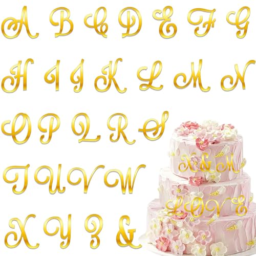 Acrylic Alphabet Cake Topper, DIY Personalized...