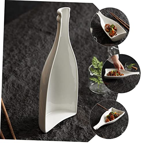 HANABASS Garrafa De Vinho Em Forma De Pratos Brancos Acessórios Para Massas Bandejas De Mesa Para Co