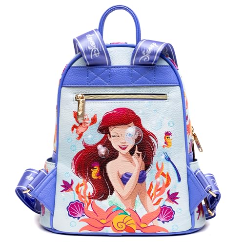 Wondapop The Little Mermaid - Ariel 11" Vegan Leather Fashion Mini Backpack4