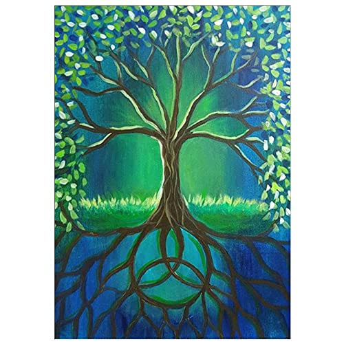 Diamant Peinture Arbre Multicolore pour Décoration Salon