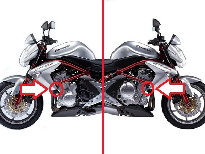 Crash Pads Protections Curseurs Sliders Bobbins Pour Kawasaki ER6N ER-6N 2009-2011 - Tampons De Protection Solide Noir Made In EU