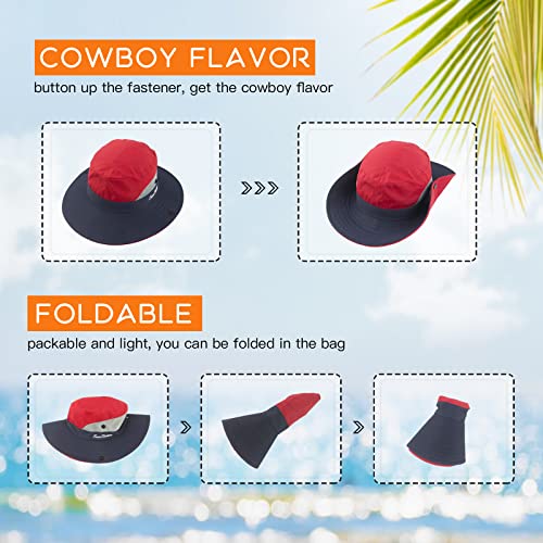 Image of Sun Hats for Women Beach Hat Ponytail Hat Womens Sun Hat with UV Protection Wide Brim