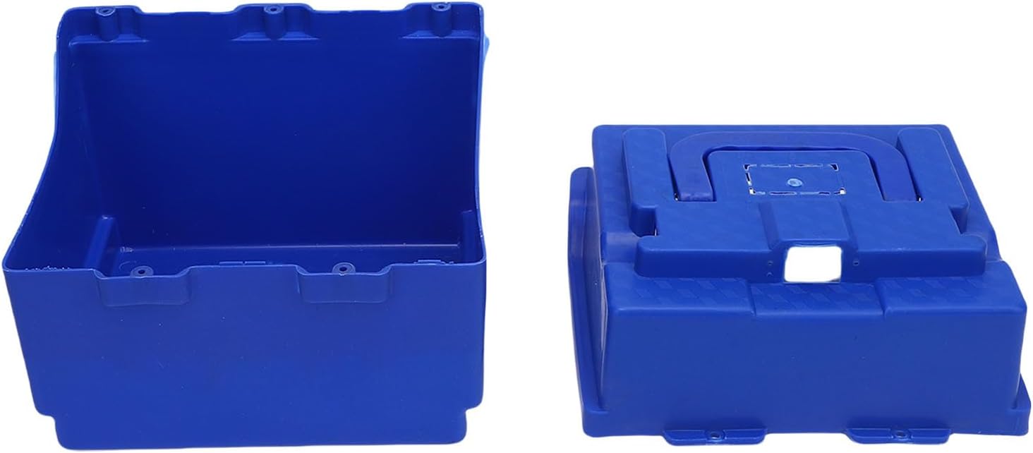 Go Kart Battery Box Battery Storage Case Battery Holder 7.87x6.30x5.71in with Carry Handle and Pre Reserved Wiring Hole for KD ATV