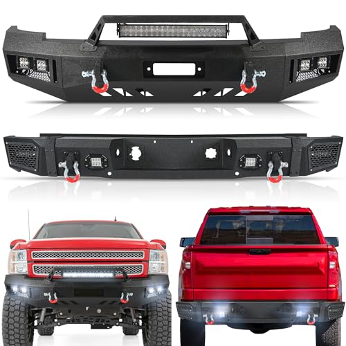 Off Road Front Rear Bumper Fit for Chevy Silverado 1500
