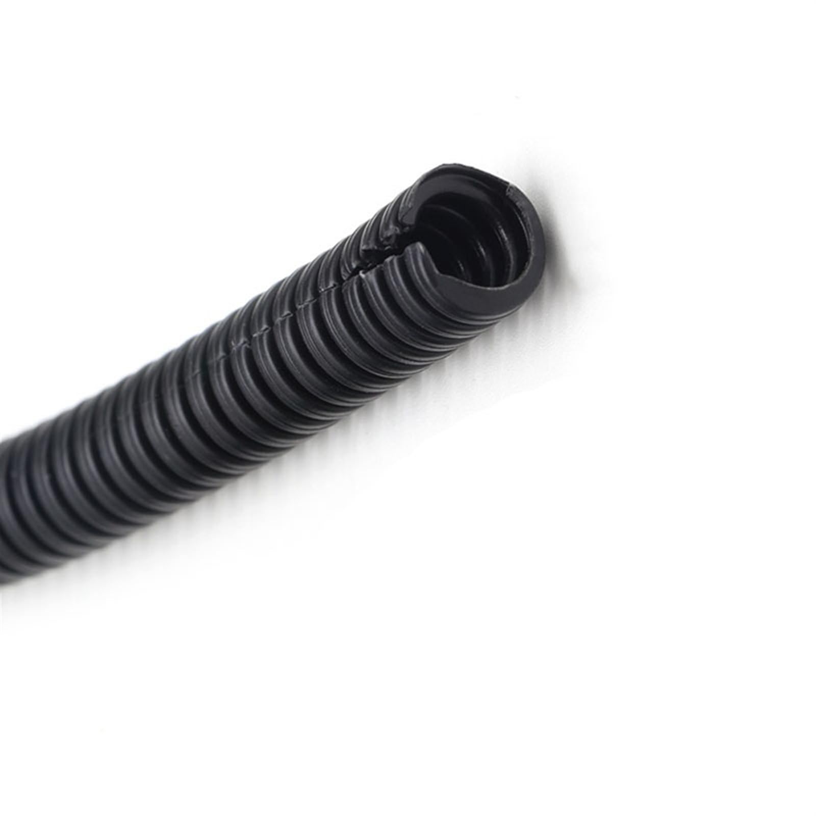 PP flexibles Wellrohr-Leerrohr， PP-Wellrohr 7,5 mm–34, mm, schwarzer Kfz-Kabelbaum(AD 25mm x ID 20mm 1 meter)