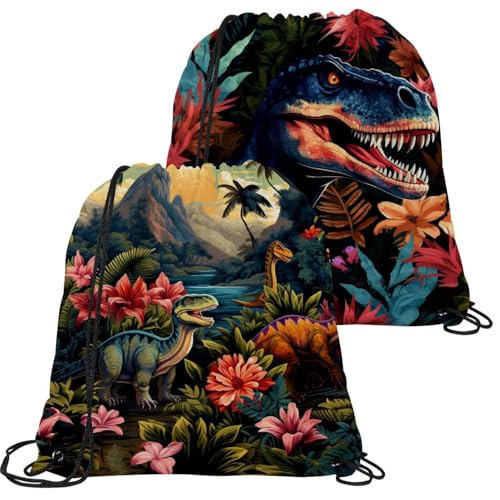 Sac à dos cordon imperméable et pliable lot de 2 jungle pour la gym