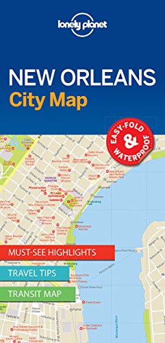 Lonely Planet New Orleans City Map [Lingua Inglese]